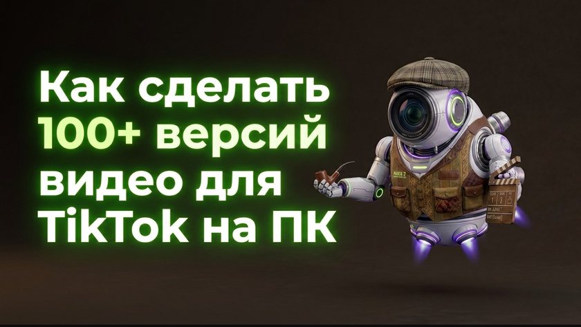 Batch 100+ версий TikTok на ПК | UniqFlow