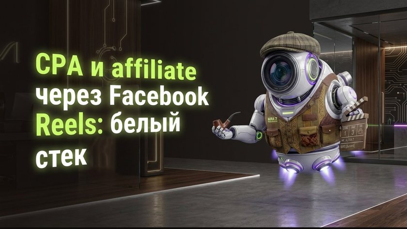 CPA affiliate в Facebook Reels: белый стек