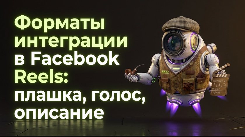 Форматы интеграции в Facebook Reels: плашка, голос, описание