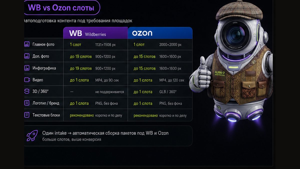 Иллюстрация: rich-контент и карточка — слоты WB и Ozon