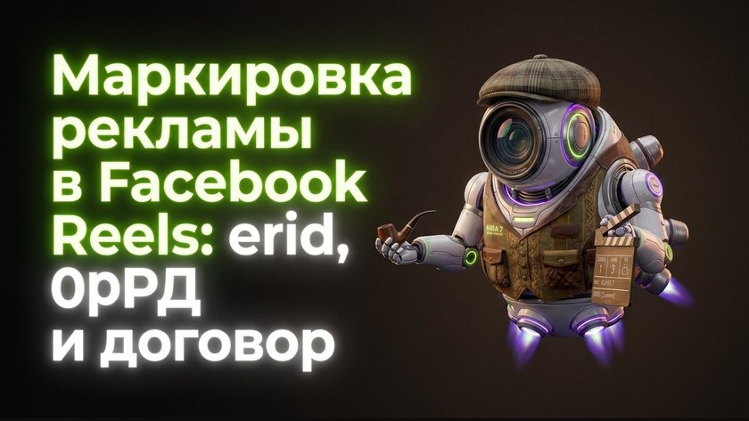 Маркировка рекламы в Facebook Reels: erid, ОРД и договор