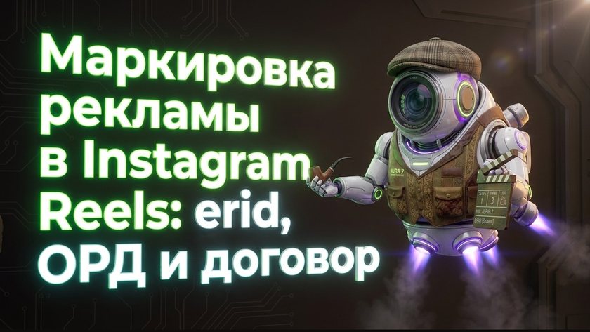 Маркировка рекламы в Instagram Reels: erid и ОРД