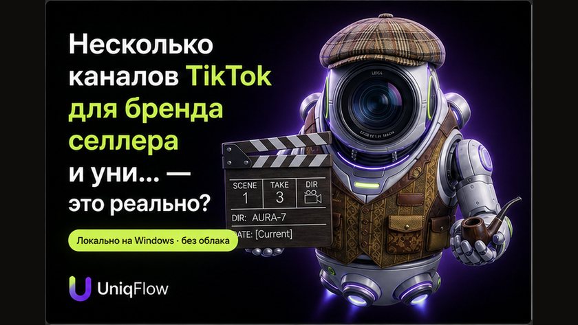 Обложка: Несколько каналов TikTok для бренда селлера и уникальные ролики