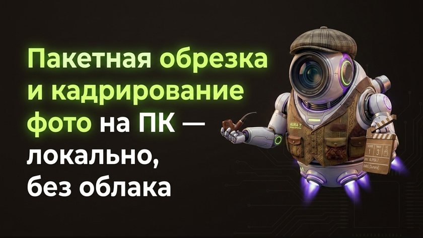 Пакетная обрезка фото на ПК — локально, без облака | UniqFlow