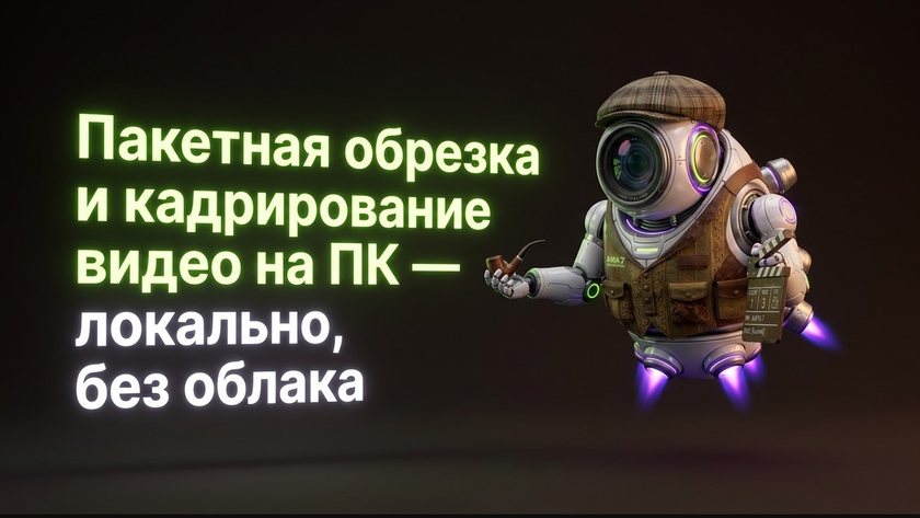 Пакетная обрезка видео на ПК — кадрирование 9:16 без облака | UniqFlow