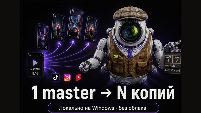 Обложка: пакетная уникализация видео для селлера — 1 master → N копий для массового постинга TikTok, Reels и Shorts на Windows