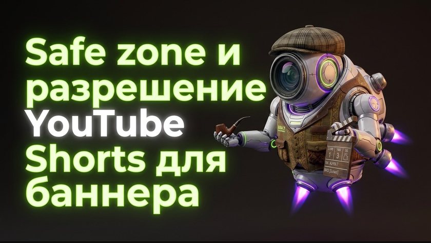 Safe zone и  разрешение YouTube Shorts  для баннера | UniqFlow