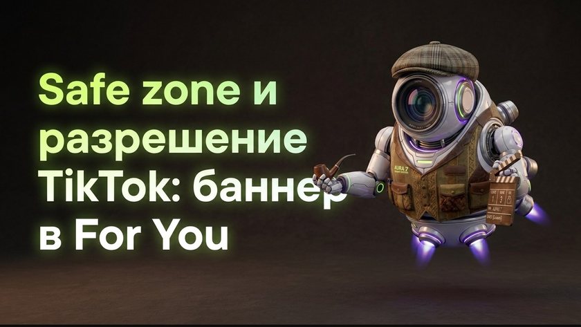 Safe zone и разрешение TikTok для баннера