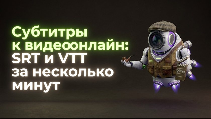 Субтитры к видео онлайн — SRT и VTT бесплатно | UniqFlow