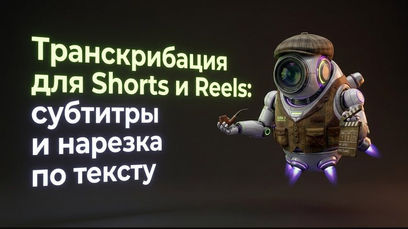 Транскрибация для Shorts и Reels: SRT, нарезка | UniqFlow