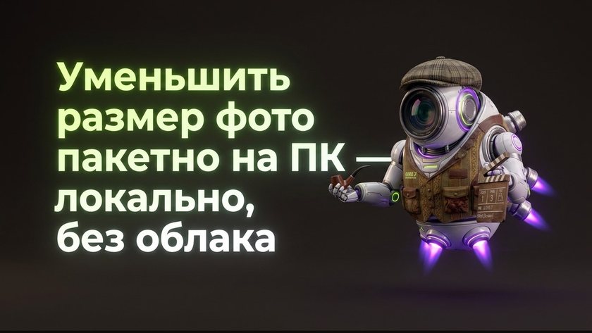 Уменьшить размер фото пакетно на ПК — локально, без облака | UniqFlow