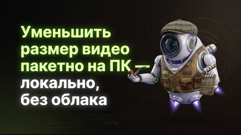 Уменьшить размер видео пакетно на ПК — локально, без облака | UniqFlow