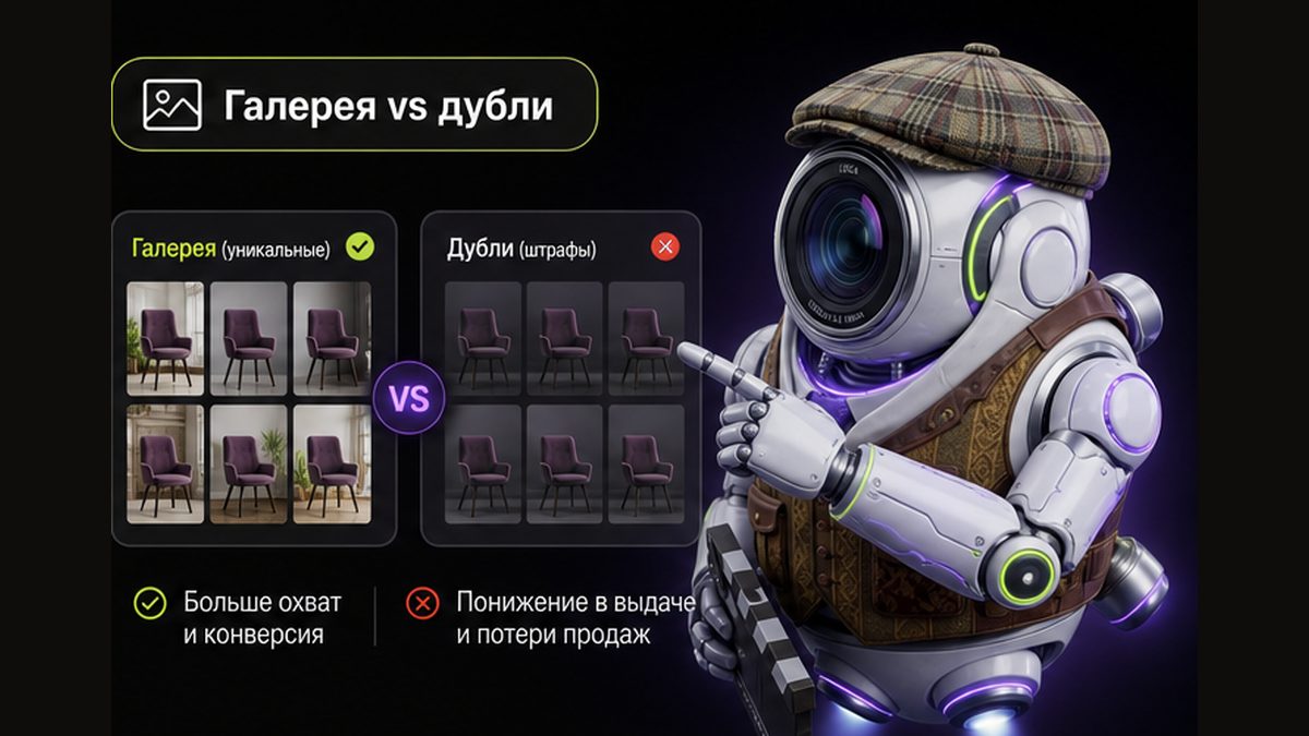 Иллюстрация: Зачем уникализировать фото для карточек маркетплейса и Авито