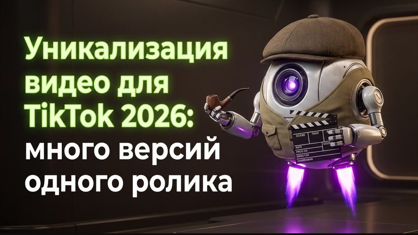 Уникализация видео для TikTok 2026: много версий одного ролика