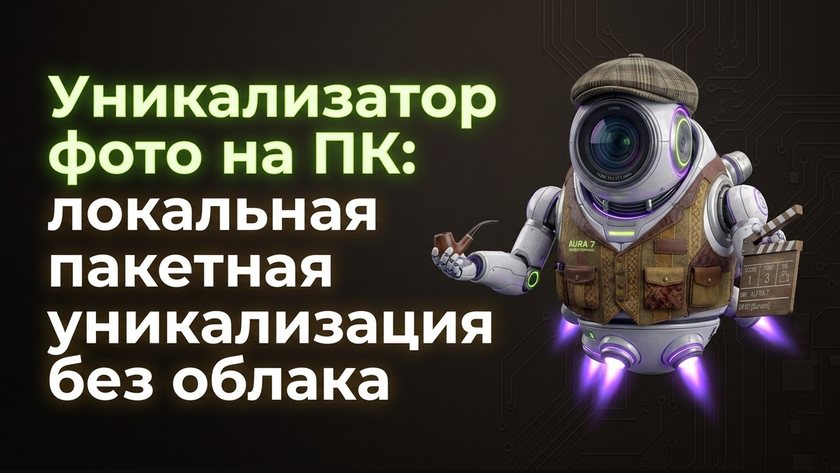 Уникализатор фото на ПК: пакетная обработка без облака — UniqFlow