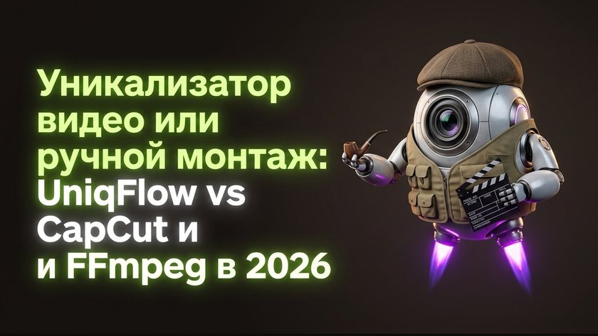 Уникализатор видео или ручной монтаж: UniqFlow vs CapCut и | UniqFlow