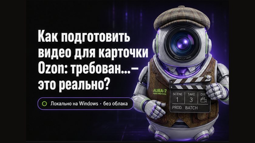 Обложка: Как подготовить видео для карточки Ozon: требования, формат и пакет вариантов