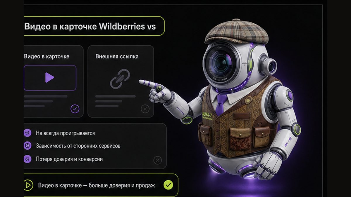 Иллюстрация: Видео в карточке Wildberries vs внешний трафик и короткие ролики
