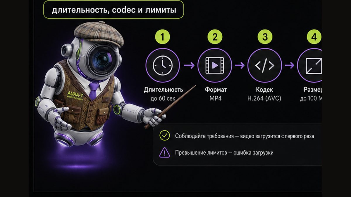 Иллюстрация: Требования Wildberries к видео в карточке: длительность, codec и лимиты