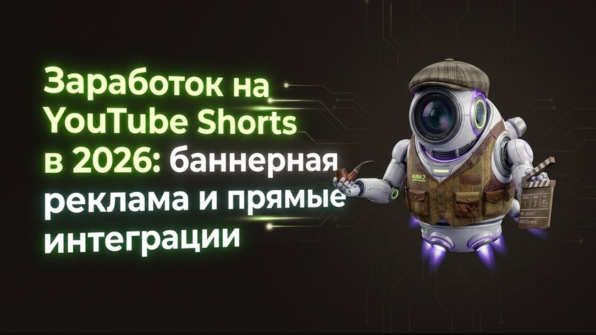 Заработок на YouTube Shorts в 2026: баннерная реклама и | UniqFlow